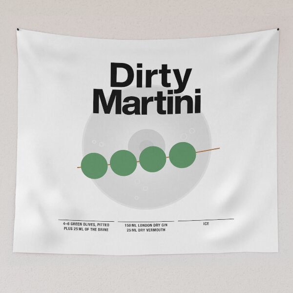 Item preview, Cocktail mixology for the house bar "Dirty Martini" designed and sold by TrueType.