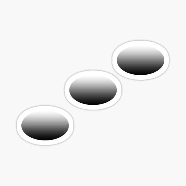The gradient ellipses Sticker