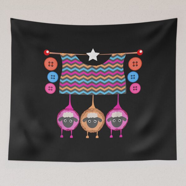 Item preview, Yarn from sheep  Knitting handmade objects TShirt132 designed and sold by ayeshacl.