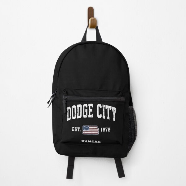 Artikelvorschau, Dodge City Kansas KS Vintage amerikanische Flagge Sport-Design entworfen und verkauft von GevterGaham.