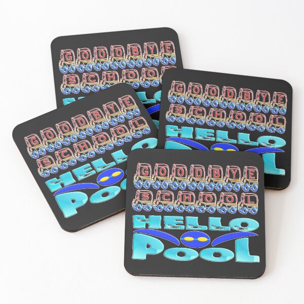Item preview, GOODBYE SCHOOL HELLO POOL COOL SUMMER(2)  designed and sold by Ralek.