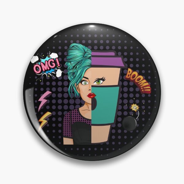 Item preview, Half Human, Half Coffee; pop art design for caffeine lovers designed and sold by ritapestaninha.