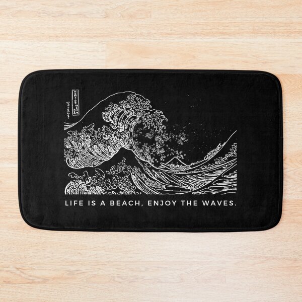 Item preview, Life is a Beach Enjoy The Waves, The Great Wave Off Kanagawa Classic Japan Art designed and sold by Rislam.