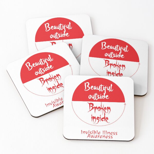 Item preview, Beautiful Outside / Broken Inside - Invisible Illness designed and sold by The Chronic's  Chronicles.