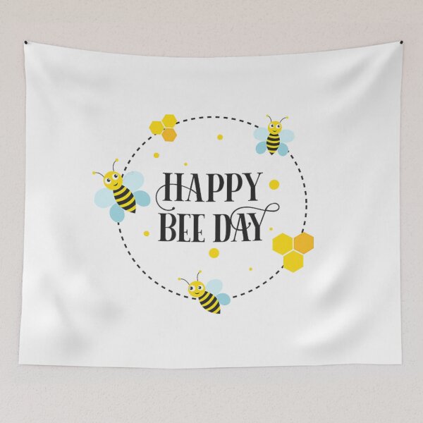 Item preview, happy bee day  designed and sold by ritusdesigns.