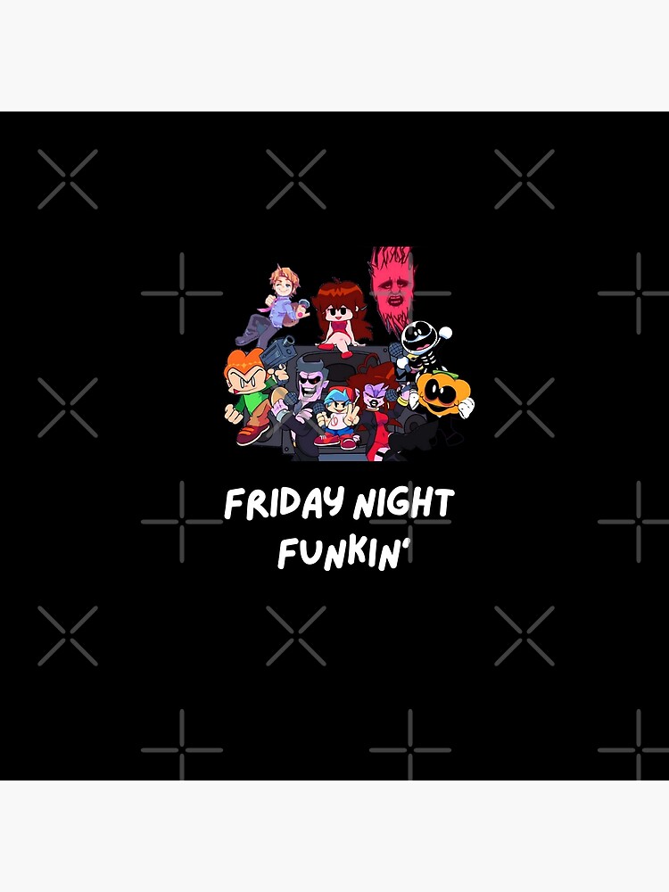 Discover Friday night funkin all the characters ft. Boyfriend, Girlfriend,Pico, etc | friday night funkin | friday night funkin| Premium Matte Vertical Poster