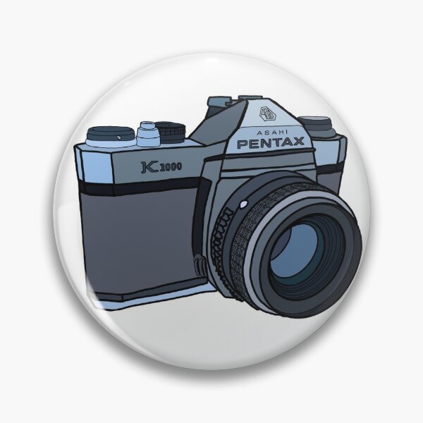 Item preview, Blue Pentax film camera designed and sold by katkinggross.