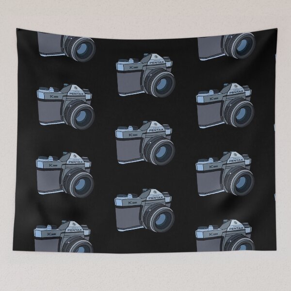 Item preview, Blue Pentax film camera designed and sold by katkinggross.