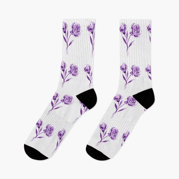 Item preview, Graceful Beauty Botanical Watercolor Purple Flowers  designed and sold by Irina Sztukowski.