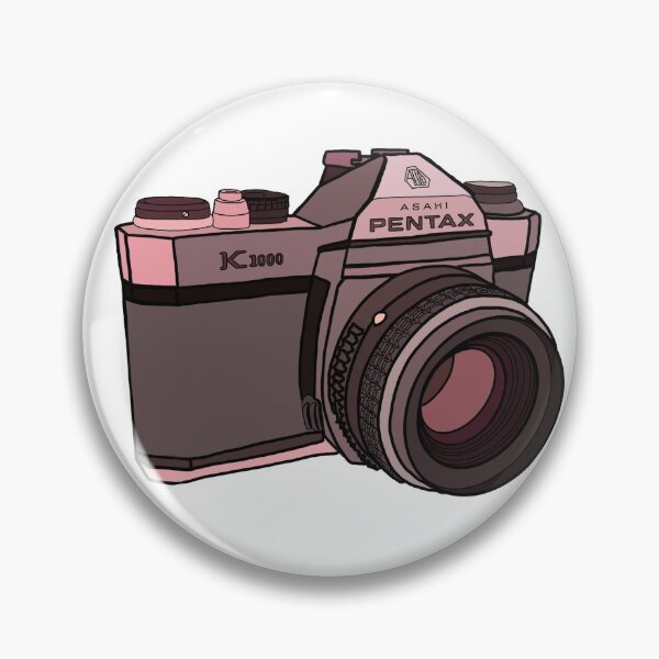 Item preview, Pink Pentax film camera designed and sold by katkinggross.