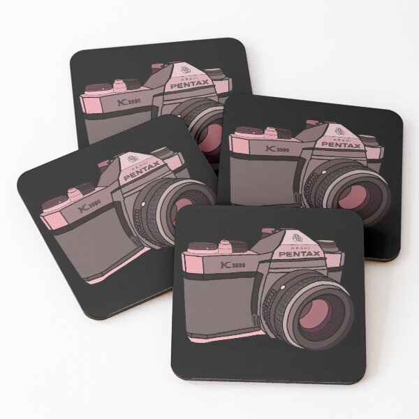 Item preview, Pink Pentax film camera designed and sold by katkinggross.