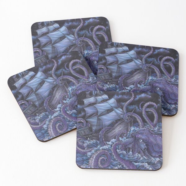 Item preview, Monster octopus - avenger of the deep sea designed and sold by ZadzeneaArt.