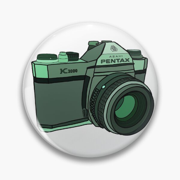 Item preview, Green Pentax film camera designed and sold by katkinggross.
