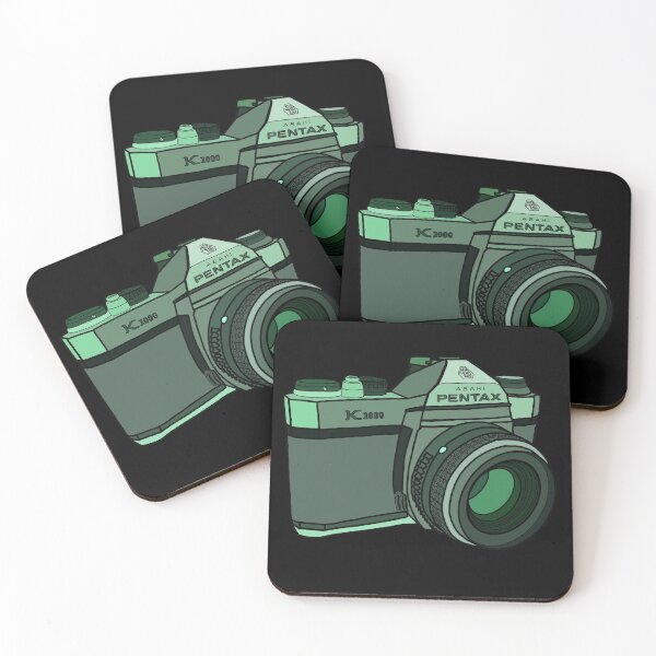 Item preview, Green Pentax film camera designed and sold by katkinggross.