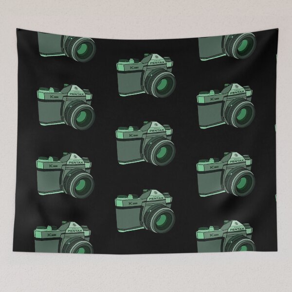 Item preview, Green Pentax film camera designed and sold by katkinggross.