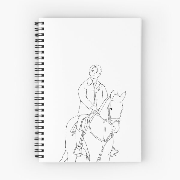 Item preview, Line Art Vincenzo Cassano riding a horse designed and sold by cimong.