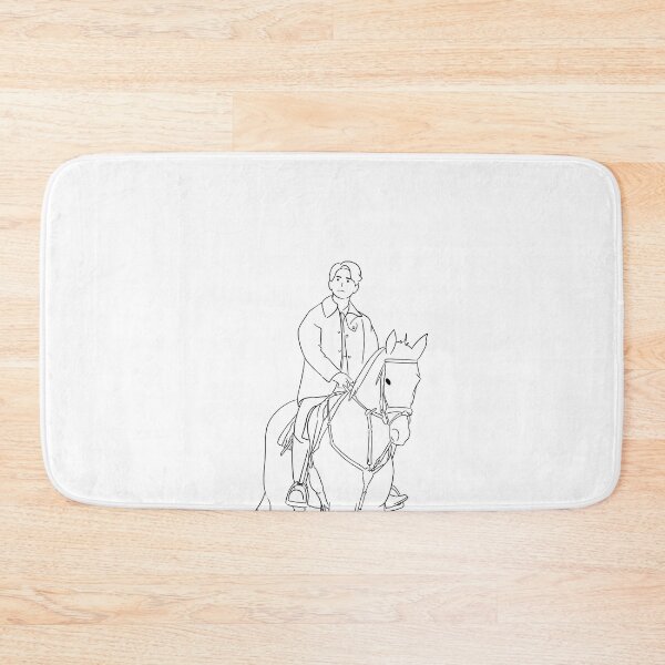 Item preview, Line Art Vincenzo Cassano riding a horse designed and sold by cimong.