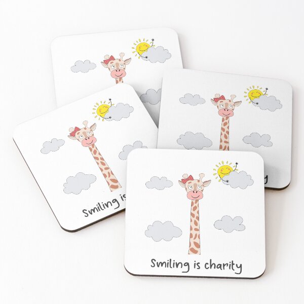 Item preview, Smiling is Charity - Smiling Giraffe & Sun designed and sold by suwarnaadi.