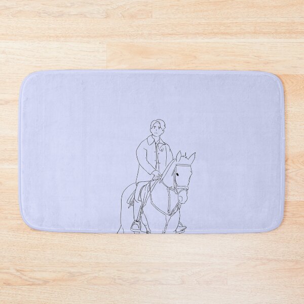 Item preview, Blue Sky Line Art Vincenzo Cassano riding a horse designed and sold by cimong.