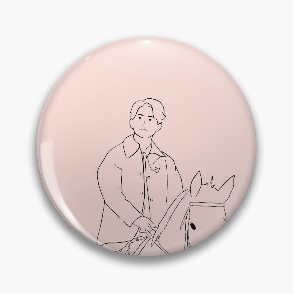 Item preview, Pink Line Art Vincenzo Cassano riding a horse designed and sold by cimong.