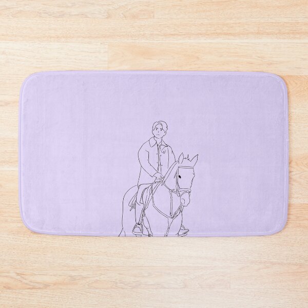 Item preview, Purple Line Art Vincenzo Cassano riding a horse designed and sold by cimong.