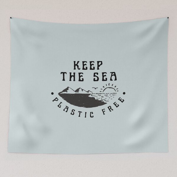 Item preview, keep the sea plastic free - marine conservation  designed and sold by foreco design.