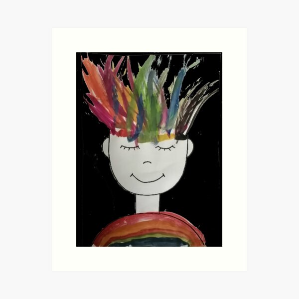 HAPPY, BOY, THEHAPPY BOY, THE BOY SLEEPING, THEBOY SMILING Art Print