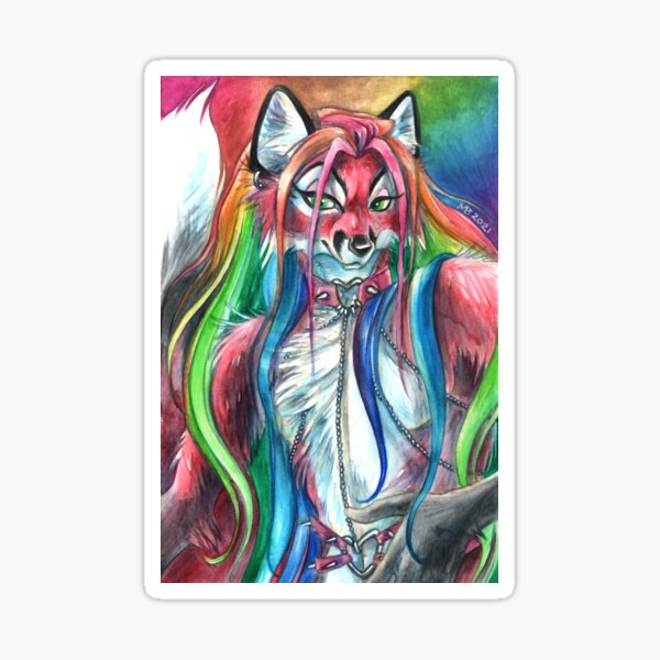Lukefox Sticker