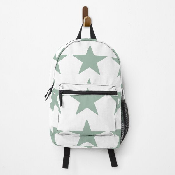 Item preview, Large MUTED GREEN and WHITE STARS designed and sold by RachelMacht.