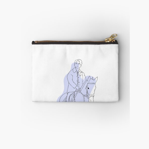 Item preview, Line Art with Blue Shadow Vincenzo Cassano riding a horse designed and sold by cimong.