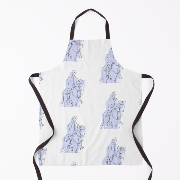 Item preview, Line Art with Blue Shadow Vincenzo Cassano riding a horse designed and sold by cimong.