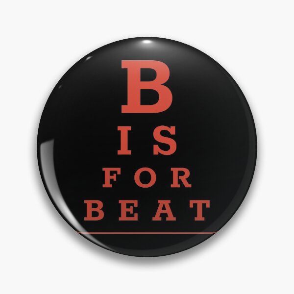 Item preview, Pop culture eye chart - B is for Beat designed and sold by Popalt.