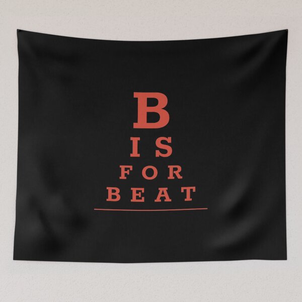 Item preview, Pop culture eye chart - B is for Beat designed and sold by Popalt.