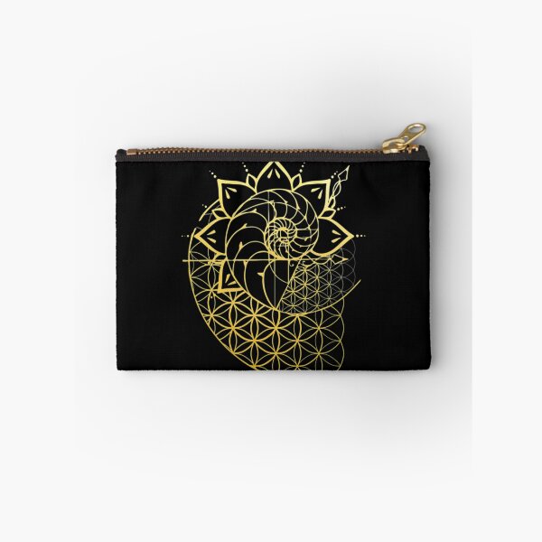Artikelvorschau, Ammonit Mandala Gold, Fibonacci entworfen und verkauft von GeconGonope.