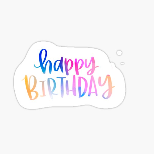 Watercolour Happy Birthday Gifts Merchandise Redbubble Watercolour Happy Birthday Gifts Merchandise Redbubble