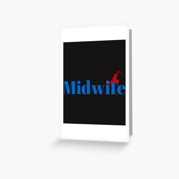 Midwife Master Midwife Ninja Greeting Card