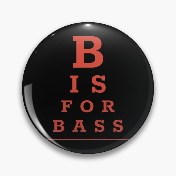 Item preview, Pop culture eye chart - B is for bass designed and sold by Popalt.
