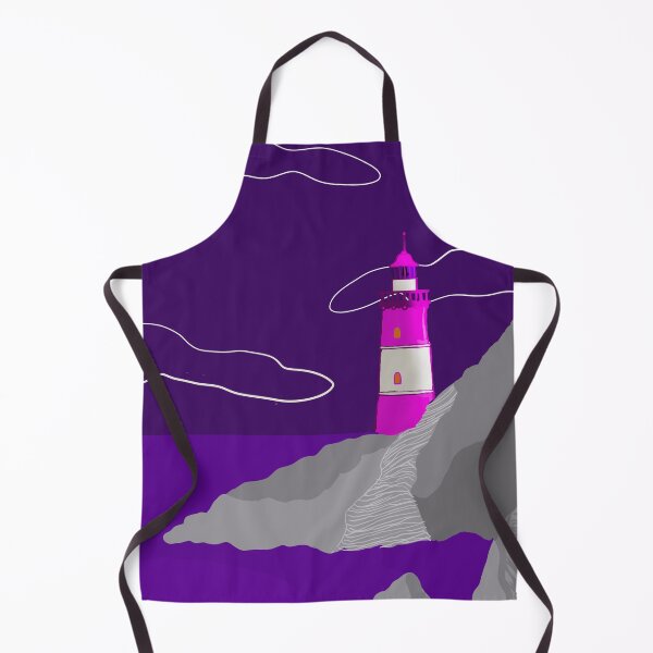 Item preview, Night sky lighthouse landscape designed and sold by Stuckinadream.