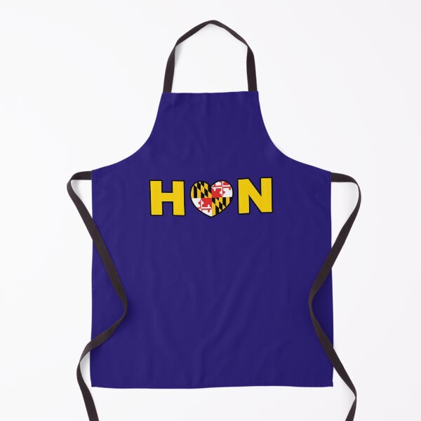 Item preview, Maryland State Flag Heart Banner Love Baltimore Hon purple football designed and sold by Draculaura2009.