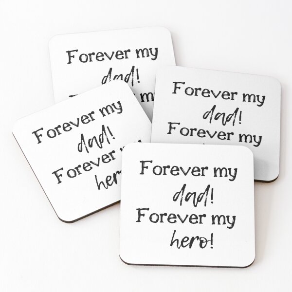 Item preview, Forever my dad. Forever my hero. designed and sold by MagicWordsDS.