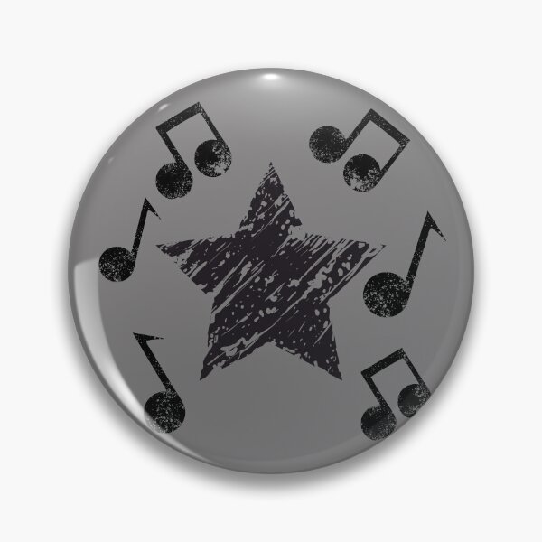 Item preview, Black star surrounded with the music notes designed and sold by Artist1993.