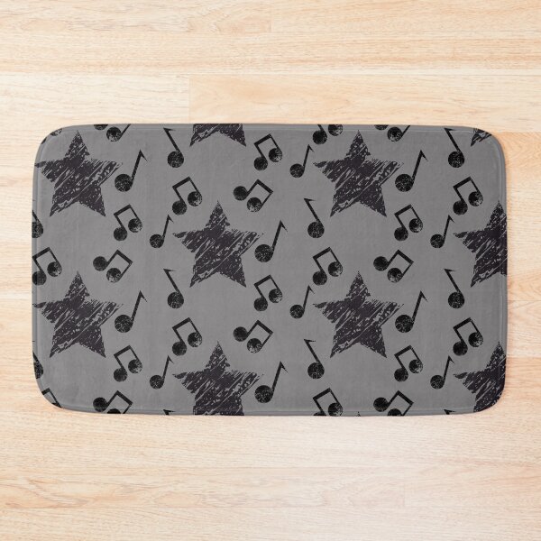 Item preview, Black star surrounded with the music notes designed and sold by Artist1993.