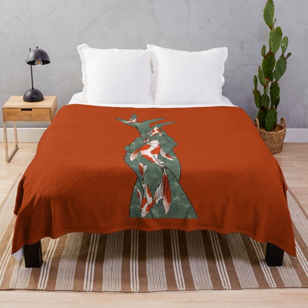 Item preview, Reaching Out Hand Art with Koi fish designed and sold by LeahsColorBox.