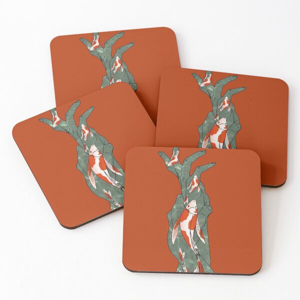 Item preview, Reaching Out Hand Art with Koi fish  designed and sold by LeahsColorBox.