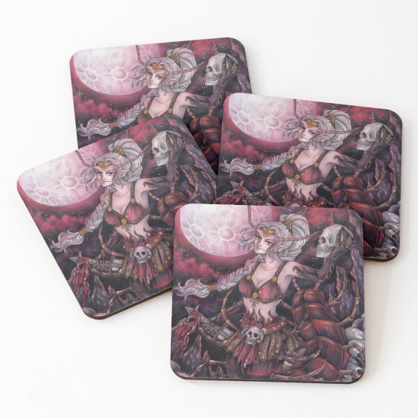 Item preview, Warrior - insect monsters on skulls designed and sold by ZadzeneaArt.