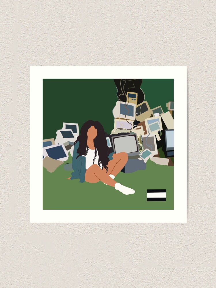 Sza Ctrl Minimalistic Album Cover Art Print By Faithdma Redbubble 6670