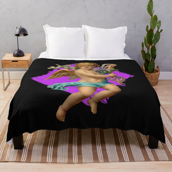 Item preview, Cute Colorful Cherub With Wings and Flowers Design designed and sold by EarthArtDesigns.