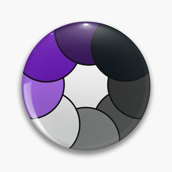 Item preview, Asexual round gradient  designed and sold by Enby-Wishes.