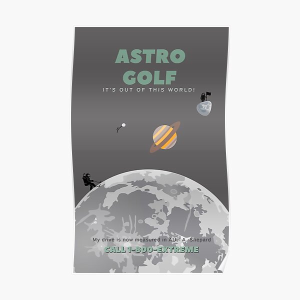 Astro Golf: It's Out Of This World Poster