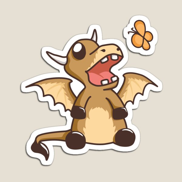 Fun Cow Dragon - Brown & Orange Magnet